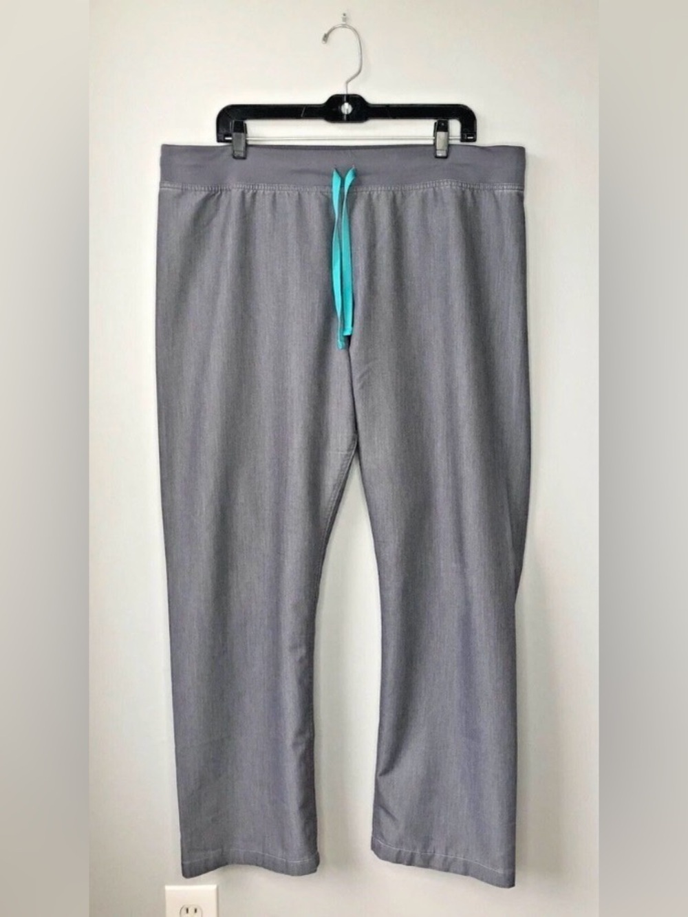 Figs Livingston scrubs pants XL Drawstring Gray medical hospital nurse